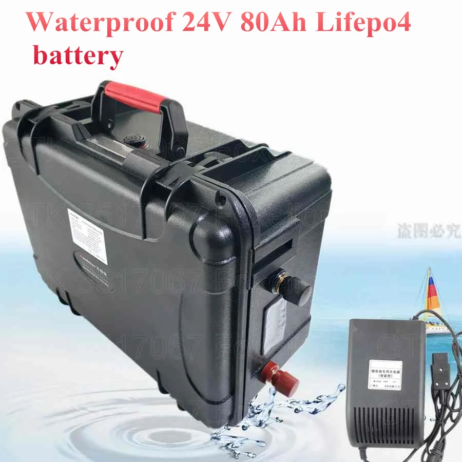Waterproof 24V 80Ah Lifepo4 battery 1500W 24V Lithium battery Electric Bike battery solar power motor with BMS + 10A Charger
Waterproof 24V 80Ah Lifepo4 battery 1500W 24V Lithium battery Electric Bike battery solar power motor with BMS + 10A Charger