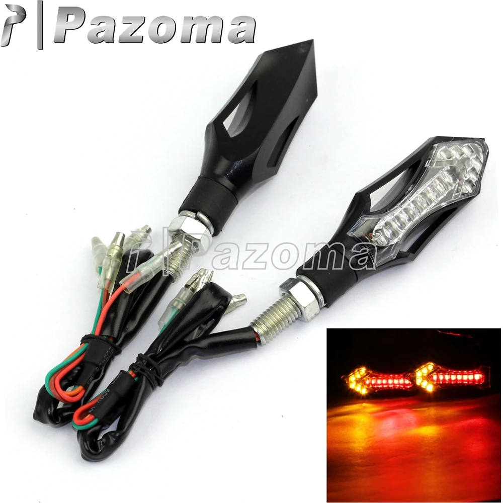 Pazoma Mini LED Tail Light Turn Signal Brake Light Black New Motorcycle Quad ATV Scooter Red and Amber Light
Pazoma Mini LED Tail Light Turn Signal Brake Light Black New Motorcycle Quad ATV Scooter Red and Amber Light