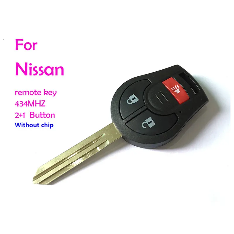 Free Shipping 433MHZ Nissn 3 button Versa remote key Radio wave no include chip car alarm
Free Shipping 433MHZ Nissn 3 button Versa remote key Radio wave no include chip car alarm