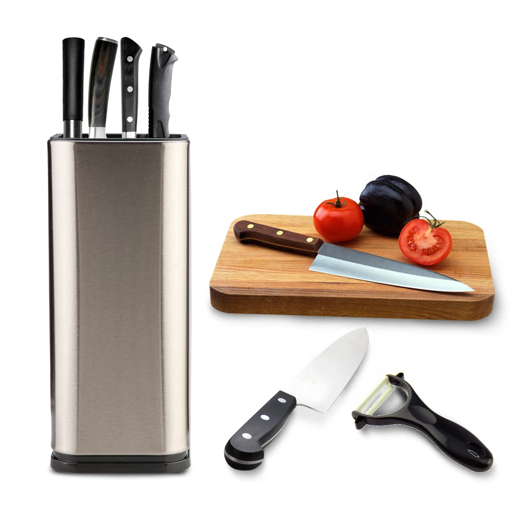 Creative Stainless Steel Kitchen Knife Holder Stand For Knifves Kitchen Block Tool Knife Seat Holder Insert Rack 23.2*10cm*10cm
Creative Stainless Steel Kitchen Knife Holder Stand For Knifves Kitchen Block Tool Knife Seat Holder Insert Rack 23.2*10cm*10cm