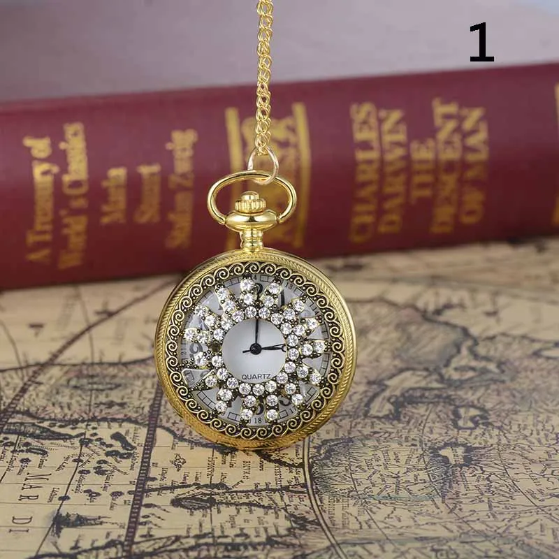 Women Lady Girl Quartz Pocket Watches Set Auger Watches Necklace Chain Round Pendant Vintage Christmas Gift LL@17
Women Lady Girl Quartz Pocket Watches Set Auger Watches Necklace Chain Round Pendant Vintage Christmas Gift LL@17