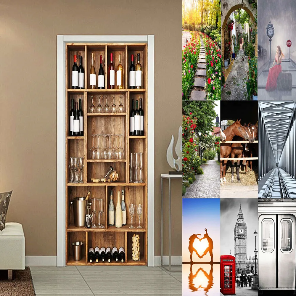 3D Creative Door Wall Sticker Wallpaper Waterproof Bedroom Home Decoration Poster DIY Self Adhesive Decals Home Decor
3D Creative Door Wall Sticker Wallpaper Waterproof Bedroom Home Decoration Poster DIY Self Adhesive Decals Home Decor