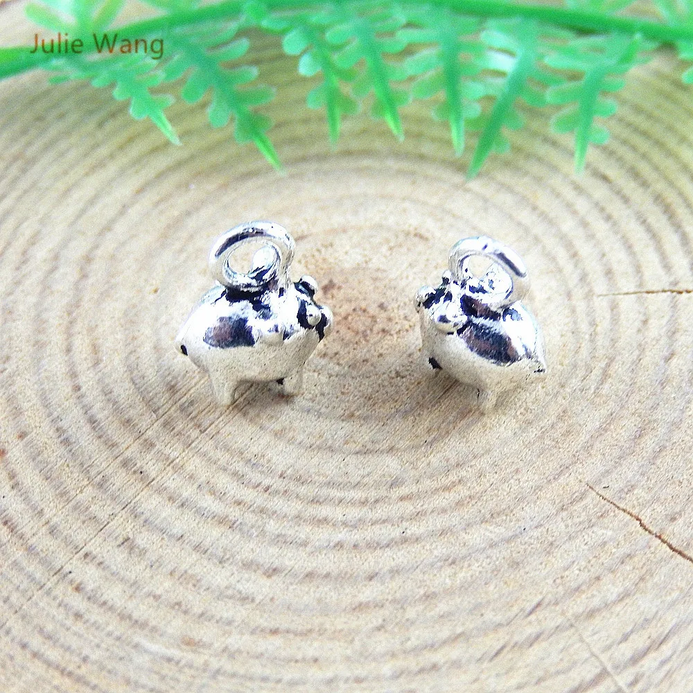 Julie Wang 20PCS Small Pig Charms Antique Silver Mini Animal Suspension Pendants Necklace Handcrafts Jewelry Making Accessory
Julie Wang 20PCS Small Pig Charms Antique Silver Mini Animal Suspension Pendants Necklace Handcrafts Jewelry Making Accessory