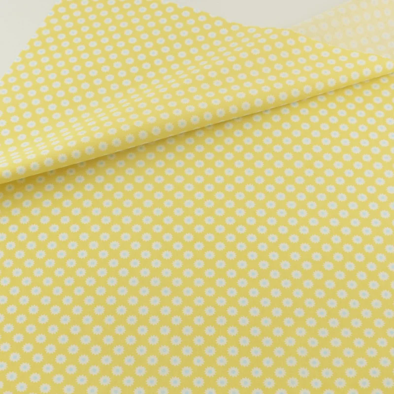 Yellow Floral Cotton Fabric Tissue Home Textile Patchwork Quilting Sewing Cloth Craft Bedding Decoration Teramila Fabrics Tela
Yellow Floral Cotton Fabric Tissue Home Textile Patchwork Quilting Sewing Cloth Craft Bedding Decoration Teramila Fabrics Tela