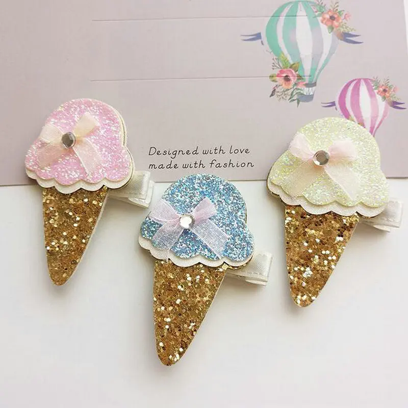 2017 New Kids shining Cartoon Ice Cream cute hair clips Newborn Toddlers fashion hairpins Glitter Barrettes Hair Accessories J5
2017 New Kids shining Cartoon Ice Cream cute hair clips Newborn Toddlers fashion hairpins Glitter Barrettes Hair Accessories J5