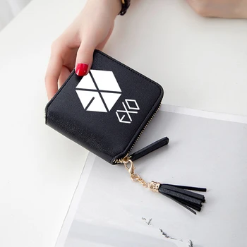 EXO Wallets New Koran 3D Print Women Wallets Short Zipper card Tassel wallet Lady purses Mini Fashion Kpop fans Bags
EXO Wallets New Koran 3D Print Women Wallets Short Zipper card Tassel wallet Lady purses Mini Fashion Kpop fans Bags