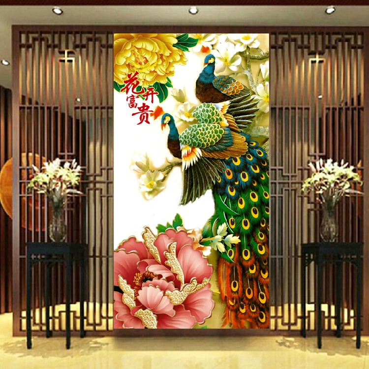 Kit for Needlework,DIY Cross stitch, Embroidery kit,Gold peony flower bird peacock print pattern Silk Cross-Stitch animal decor
Kit for Needlework,DIY Cross stitch, Embroidery kit,Gold peony flower bird peacock print pattern Silk Cross-Stitch animal decor