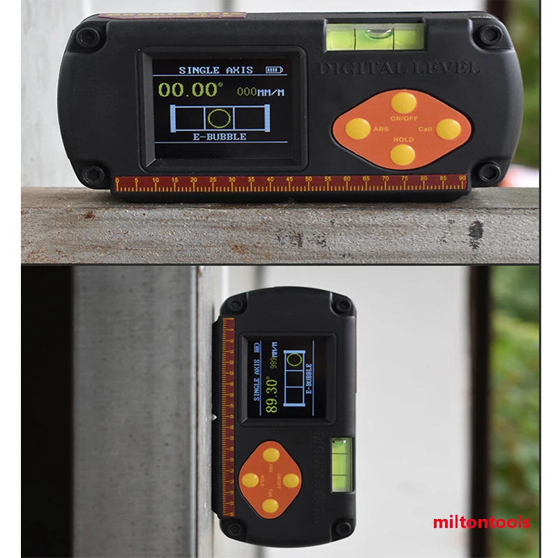 Dual axis digital protractor level inclinometer measuring angle ruler biax rechargable magnetic level box 0.1 degree
Dual axis digital protractor level inclinometer measuring angle ruler biax rechargable magnetic level box 0.1 degree