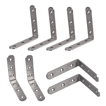 Stainless Steel Corner Brace 85 x 85 x 19mm L-Shaped Brackets Right Angle Brace Brackets Fastener 8 Pieces,with 48 Screws
Stainless Steel Corner Brace 85 x 85 x 19mm L-Shaped Brackets Right Angle Brace Brackets Fastener 8 Pieces,with 48 Screws