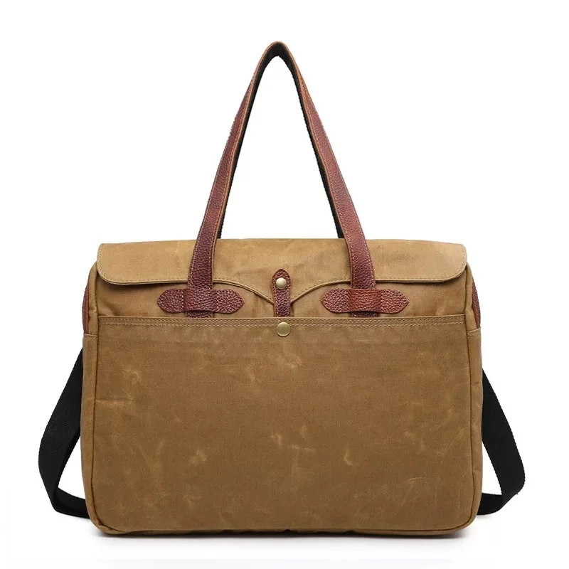 Mens Messenger Bag Waterproof Vintage Leather Waxed Canvas Briefcase Large Satchel Crossbody Shoulder Bag Computer Laptop Bag
Mens Messenger Bag Waterproof Vintage Leather Waxed Canvas Briefcase Large Satchel Crossbody Shoulder Bag Computer Laptop Bag