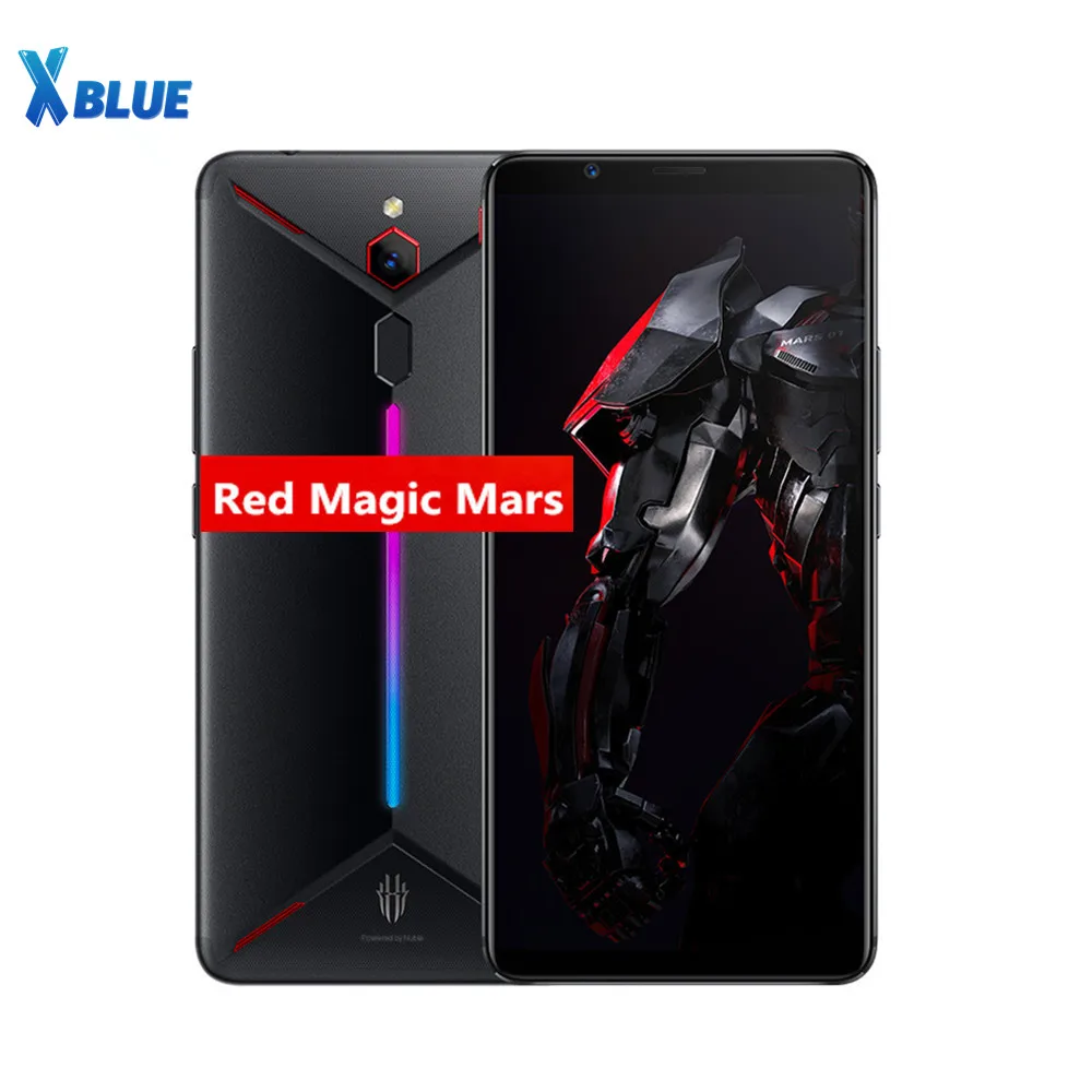 

Original ZTE nubia Red Magic Mars mobile phone 6.0" 6GB RAM 64GB ROM Snapdragon 845 Octa core Front 16.0MP Rear 8MP Game Phone