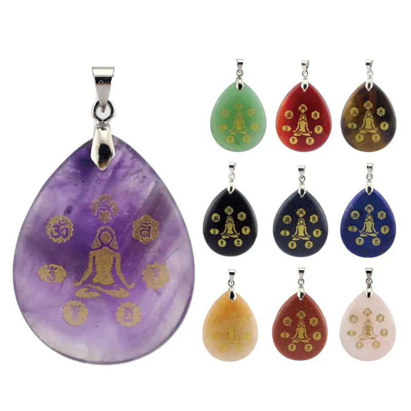 Hot 2019 News Christianity 7chakras pendant water drop shape crystal Energy stone necklace indian yoga Open chakra opal
Hot 2019 News Christianity 7chakras pendant water drop shape crystal Energy stone necklace indian yoga Open chakra opal