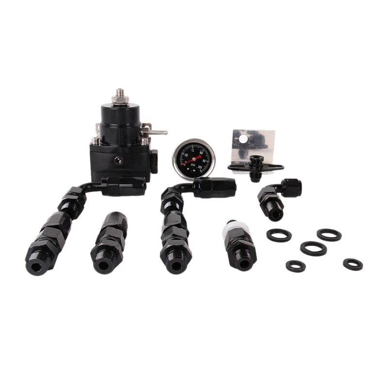 Black Adjustable Fuel Pressure Regulator Kit An6 Accessories End Universal With Hose Cable
Black Adjustable Fuel Pressure Regulator Kit An6 Accessories End Universal With Hose Cable