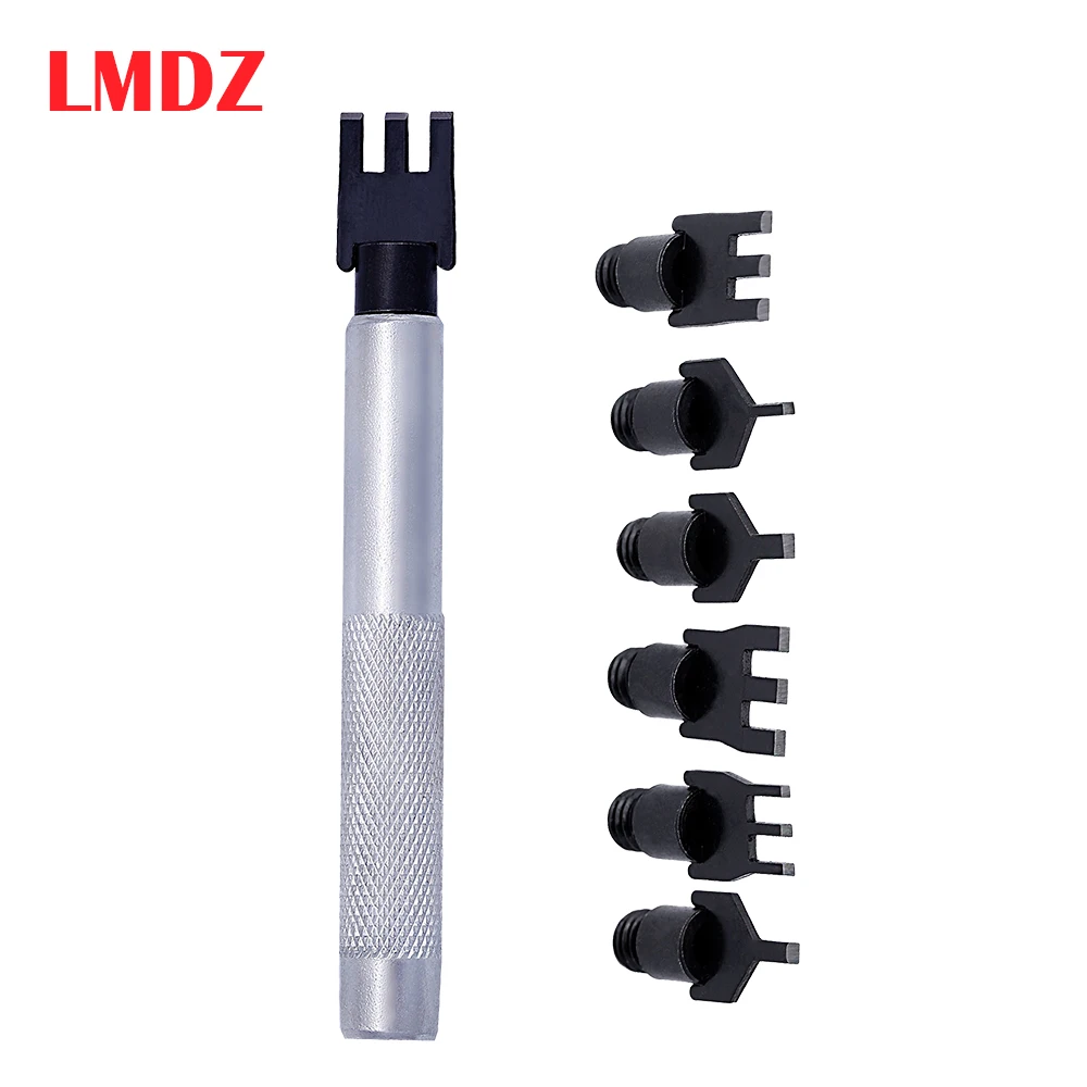 LMDZ Steel Stitching Lacing Punch Chisel Tool With 6 Removable Punch Leather Craft Tool Leather Carving DIY Tool Interchangeable
LMDZ Steel Stitching Lacing Punch Chisel Tool With 6 Removable Punch Leather Craft Tool Leather Carving DIY Tool Interchangeable