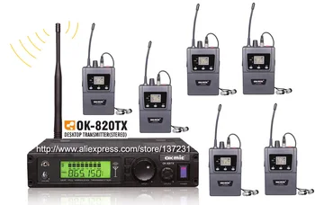 New okmic 1 transmitter ok-820TX with 6 receivers ok-5200R Stereo Receivers Wireless In Ear Monitor System Stereo Earphones
New okmic 1 transmitter ok-820TX with 6 receivers ok-5200R Stereo Receivers Wireless In Ear Monitor System Stereo Earphones