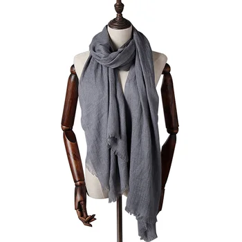 Solid Soft Cotton Linen Scarves For Women Long Vintage Men's Scarf Warm Shawl Cotton Hijab Scarf Gray Female Poncho Collar Wraps
Solid Soft Cotton Linen Scarves For Women Long Vintage Men's Scarf Warm Shawl Cotton Hijab Scarf Gray Female Poncho Collar Wraps