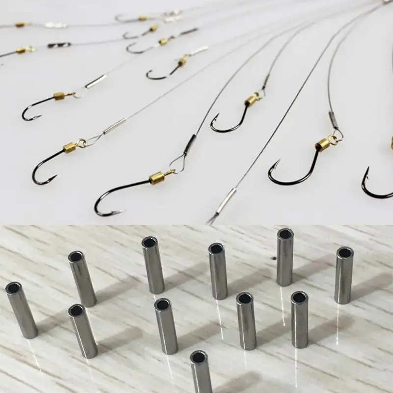 100pcs Fishing Line Aluminum Crimp Sleeve Copper Tube Sea Fishing Accessories Drop Shipping
100pcs Fishing Line Aluminum Crimp Sleeve Copper Tube Sea Fishing Accessories Drop Shipping