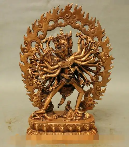 S6819 12" Tibet Tibetan Buddhism Bronze Gilt Guhyasamaja In Yab-Yum Statue Sculpture D0318
S6819 12" Tibet Tibetan Buddhism Bronze Gilt Guhyasamaja In Yab-Yum Statue Sculpture D0318