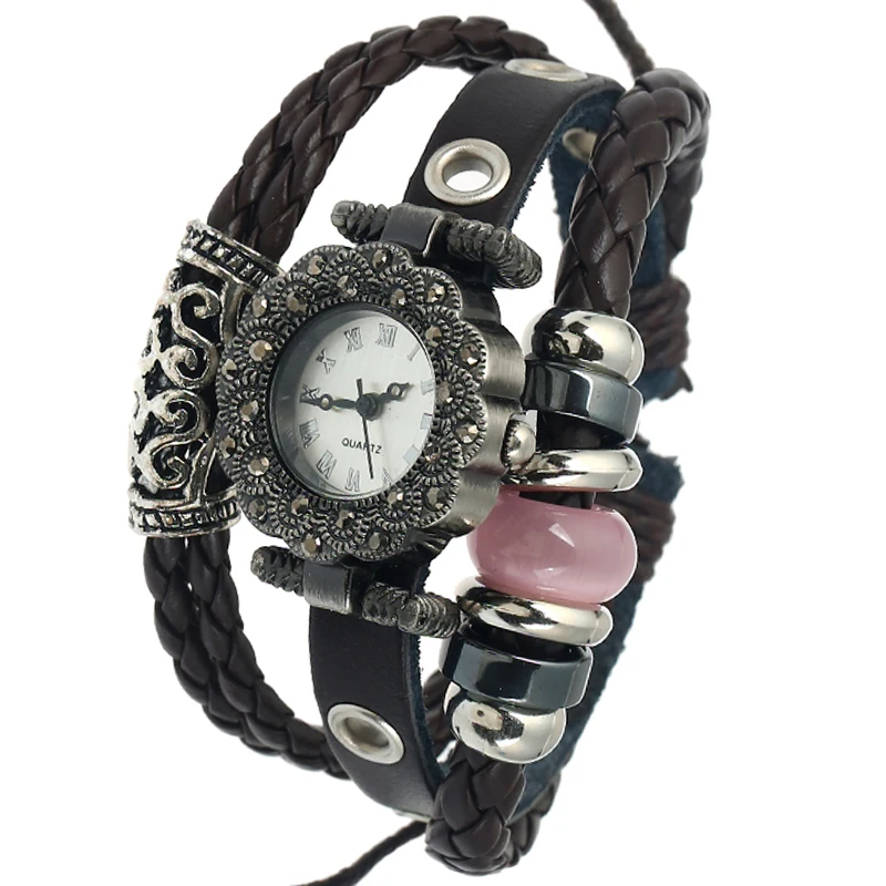Gnova Platinum Antique Retro Vintage Fashion Woman Watch Pink Cat Eye Bead Quartz Wristwatch Rhinestone Black Dial Relogio A752
Gnova Platinum Antique Retro Vintage Fashion Woman Watch Pink Cat Eye Bead Quartz Wristwatch Rhinestone Black Dial Relogio A752