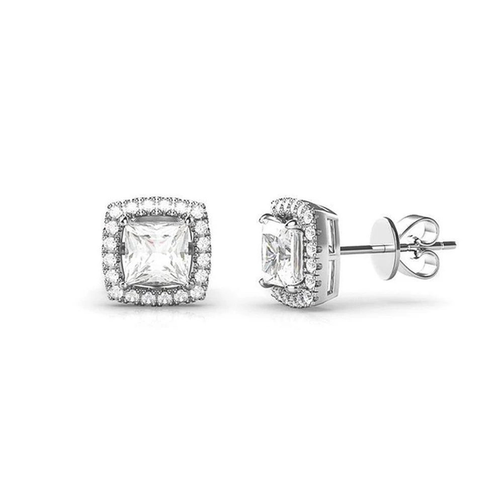 Top Popular Fashion Zircon Earrings White Stones Girl 925 Sterling Silver Jewelry Women Earrings Accessories Party Stud Earrings
Top Popular Fashion Zircon Earrings White Stones Girl 925 Sterling Silver Jewelry Women Earrings Accessories Party Stud Earrings