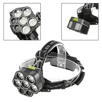 T6/XPE 7*LED Headlamp 6 Files Waterproof Headlight Zoom USB Charger Bright Head Lamp Torch 2*18650 Battery
T6/XPE 7*LED Headlamp 6 Files Waterproof Headlight Zoom USB Charger Bright Head Lamp Torch 2*18650 Battery