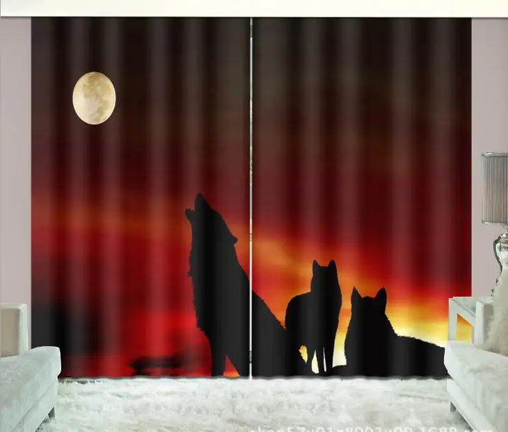 3D Window Curtains Night Wolf Living Blackout Living Room office Bedroom decorate Drapes Cortina Rideaux Custom size pillowcase
3D Window Curtains Night Wolf Living Blackout Living Room office Bedroom decorate Drapes Cortina Rideaux Custom size pillowcase