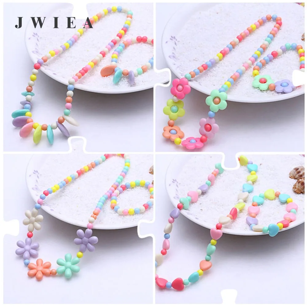 Women Femme Resin Sets Kids Necklaces Girls Flower Bracelet Pearl Necklace Kids Geometric Necklace Beads Children Jewelry Summer
Women Femme Resin Sets Kids Necklaces Girls Flower Bracelet Pearl Necklace Kids Geometric Necklace Beads Children Jewelry Summer
