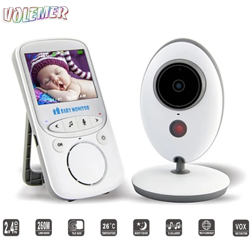 Volemer Wireless Video Baby Monitor Home Security Nanny Music Intercom Portable Cam LCD temperature Display Night Baby Camera
Volemer Wireless Video Baby Monitor Home Security Nanny Music Intercom Portable Cam LCD temperature Display Night Baby Camera