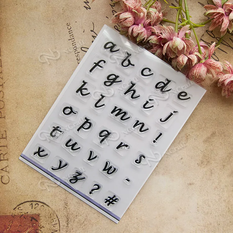 CLEAR STAMPS DIY Scrapbook Card album paper craft silicon rubber roller transparent stamp Lowercase letters
CLEAR STAMPS DIY Scrapbook Card album paper craft silicon rubber roller transparent stamp Lowercase letters