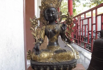 USPS to USA S0717 Tibet Folk temple classic Copper Gild White TaRa goddess GuanYin Kwan-Yin Statue
USPS to USA S0717 Tibet Folk temple classic Copper Gild White TaRa goddess GuanYin Kwan-Yin Statue