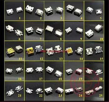 25 Models 4pcs each model Mixed order New Widely Using Mirco USB Connectors Plug
25 Models 4pcs each model Mixed order New Widely Using Mirco USB Connectors Plug