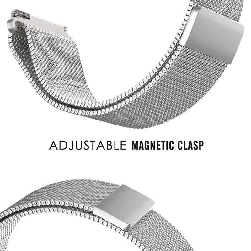 Hangrui Metal Milanese Loop Magnetic Band For Samsung Gear S3 Strap 20MM 22MM Wrist Band Belt For Xiaomi Huami AMAZFIT Bip Strap (18)