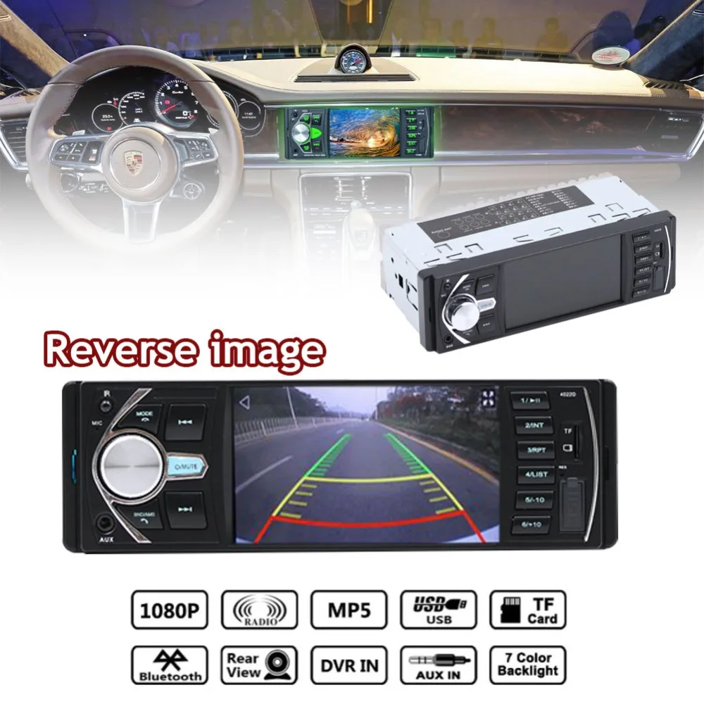 1Din 4022D Car Radio MP5 Player Bluetooth FM Audio Video Support Rearview Reverse Image Car Multimedia Player
1Din 4022D Car Radio MP5 Player Bluetooth FM Audio Video Support Rearview Reverse Image Car Multimedia Player