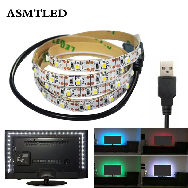 DC 5V USB LED strip Light SMD 3528 RGB With Remote Flexible Light Lamps LED TV Background Lighting Adhesive Tape 50CM 1M 2M 3M
DC 5V USB LED strip Light SMD 3528 RGB With Remote Flexible Light Lamps LED TV Background Lighting Adhesive Tape 50CM 1M 2M 3M