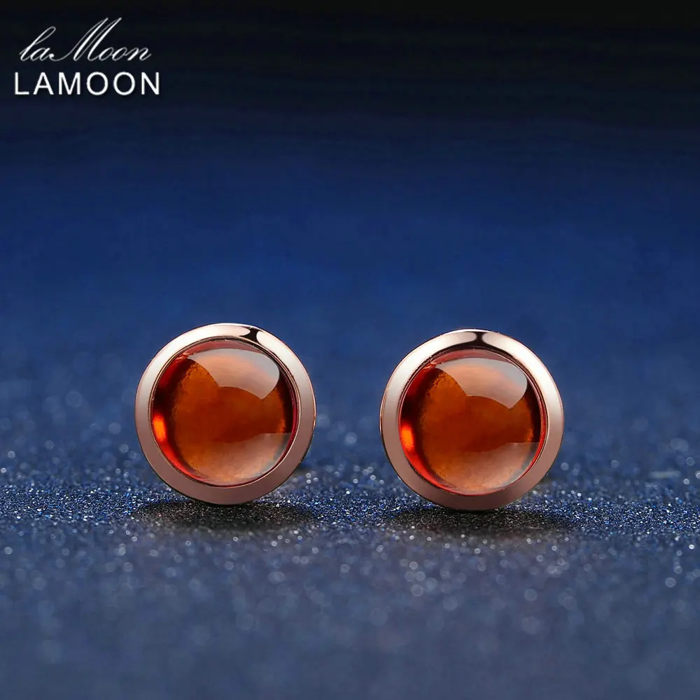 LAMOON Classic 6mm 1.1ct 100% Natural Red Garnet 925 Sterling Silver Jewelry 18K Rose Gold Chain Pendant Necklace S925 LMEI022
LAMOON Classic 6mm 1.1ct 100% Natural Red Garnet 925 Sterling Silver Jewelry 18K Rose Gold Chain Pendant Necklace S925 LMEI022