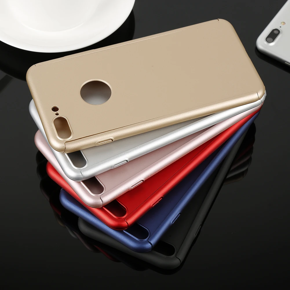 1 Pc 6 Colors 360 Full Protective Phone Case For iPhone 6 6Plus 7 7Plus 8 8Plus Simple Color Full Cover Cases With Glass
1 Pc 6 Colors 360 Full Protective Phone Case For iPhone 6 6Plus 7 7Plus 8 8Plus Simple Color Full Cover Cases With Glass