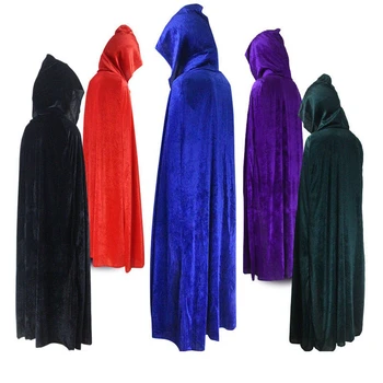 Gothic Hooded Stain Cloak Wicca Robe Witch Larp Cape Women Men Halloween Costumes Vampires Fancy Party
Gothic Hooded Stain Cloak Wicca Robe Witch Larp Cape Women Men Halloween Costumes Vampires Fancy Party