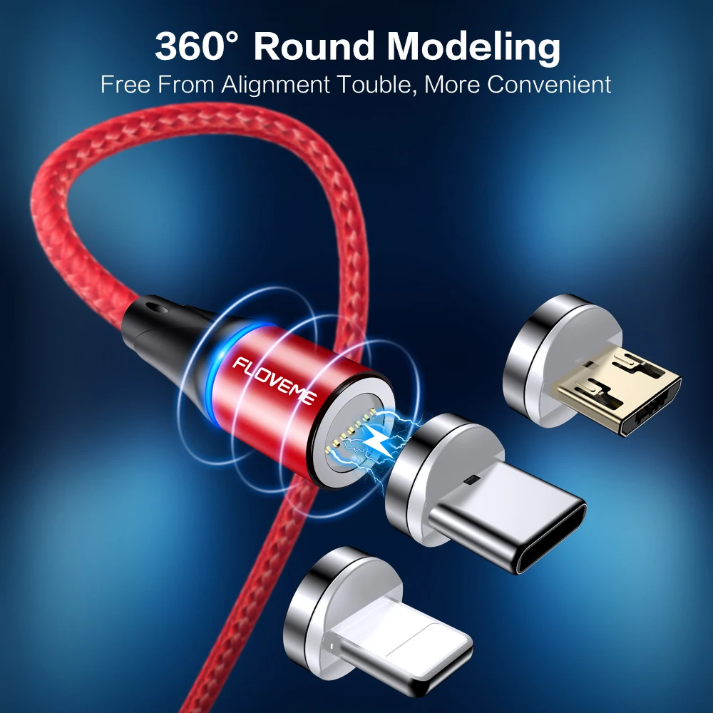 FLOVEME Magnetic Charger Micro USB Cable For iphone 7 Type C 3A Fast Charging Adapter Magnet Charger Wire For Samsung Xiaomi 1M
FLOVEME Magnetic Charger Micro USB Cable For iphone 7 Type C 3A Fast Charging Adapter Magnet Charger Wire For Samsung Xiaomi 1M