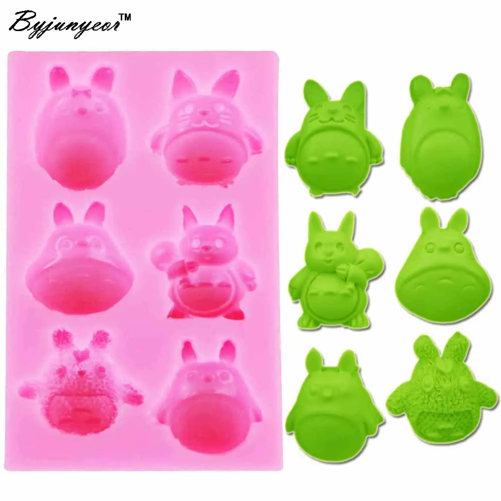 Byjunyeor Cartoon Totoro Silicone Fondant Mold Cake Sugar Craft Decorating Tools Soap Chocolate Mould For Baking Molds m885
Byjunyeor Cartoon Totoro Silicone Fondant Mold Cake Sugar Craft Decorating Tools Soap Chocolate Mould For Baking Molds m885