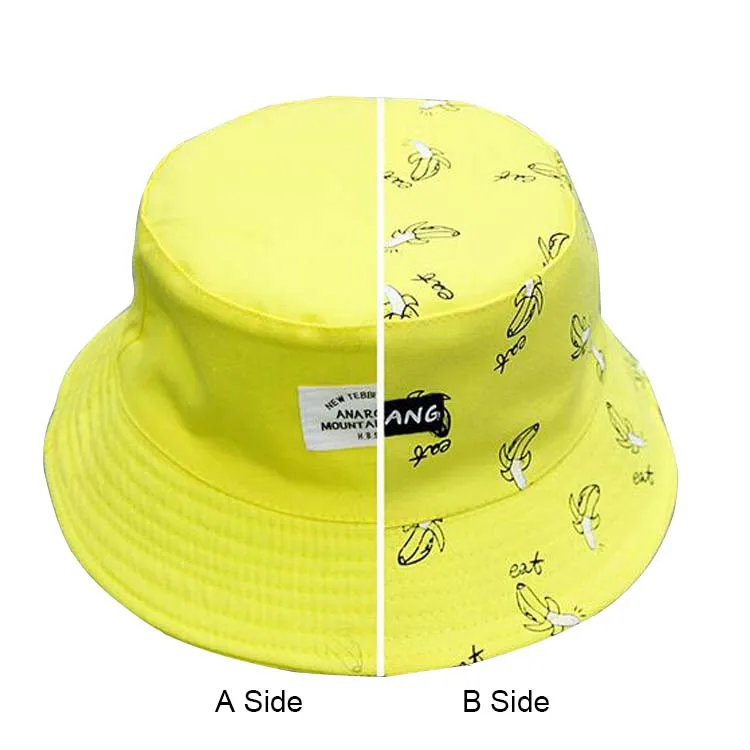New Unisex Fashion Cap Lovers Women's Panama Hats Banana Pattern Summer Cotton Bucket Hats Female Men Sad Boy Beach Caps Black
New Unisex Fashion Cap Lovers Women's Panama Hats Banana Pattern Summer Cotton Bucket Hats Female Men Sad Boy Beach Caps Black