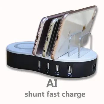 USB Charging Station for Multiple Devices 4 USB Charging Dock Organizer with Quick Charging QC3.0 for Cell Phones, Smart Phones
USB Charging Station for Multiple Devices 4 USB Charging Dock Organizer with Quick Charging QC3.0 for Cell Phones, Smart Phones