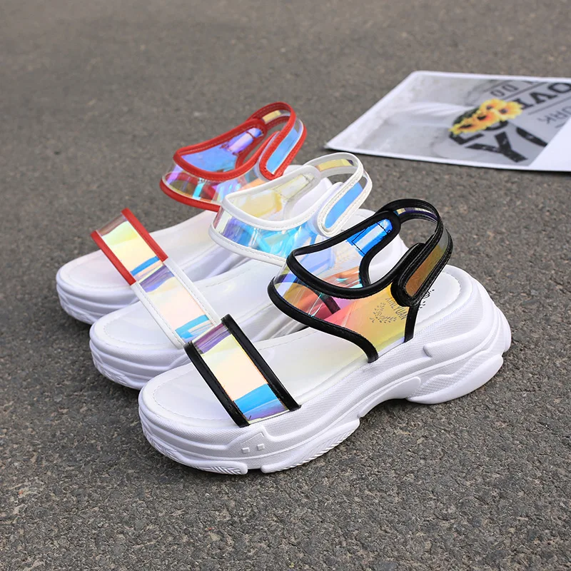 Glitter Casual Sandals thick bottom Flat Wild Breathable Shoes Women 2019 Summer New Wedges Sandals Fashion Sapato Feminino
Glitter Casual Sandals thick bottom Flat Wild Breathable Shoes Women 2019 Summer New Wedges Sandals Fashion Sapato Feminino