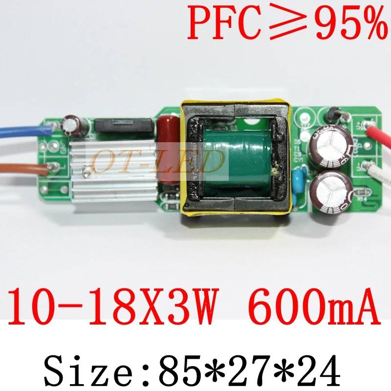 5pcs Isolation 36W AC85-277V LED Driver 10-18x3W 600mA DC30-60V LEDPowerSupply Constant Current LED Bulb Lamp Free Shipping
5pcs Isolation 36W AC85-277V LED Driver 10-18x3W 600mA DC30-60V LEDPowerSupply Constant Current LED Bulb Lamp Free Shipping