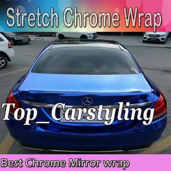 Dark Blue Stretchable Chrome Mirror Vinyl Wrap Film for Car wrapping covering With air Bubble Free Size:1.52*20M/Roll
Dark Blue Stretchable Chrome Mirror Vinyl Wrap Film for Car wrapping covering With air Bubble Free Size:1.52*20M/Roll