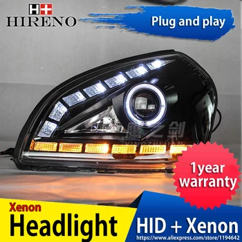 Hireno Headlamp for 2005-2008 Hyundai Tucson Headlight Headlight Assembly LED DRL Angel Lens Double Beam HID Xenon 2pcs
Hireno Headlamp for 2005-2008 Hyundai Tucson Headlight Headlight Assembly LED DRL Angel Lens Double Beam HID Xenon 2pcs