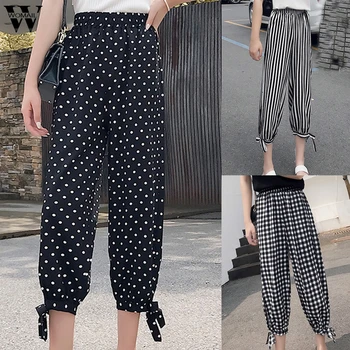 Womail Women Pants Casual loose Dot print Striped Plaid wide leg pants for women long pant Simple streetwear Holiday Fashion J76
Womail Women Pants Casual loose Dot print Striped Plaid wide leg pants for women long pant Simple streetwear Holiday Fashion J76