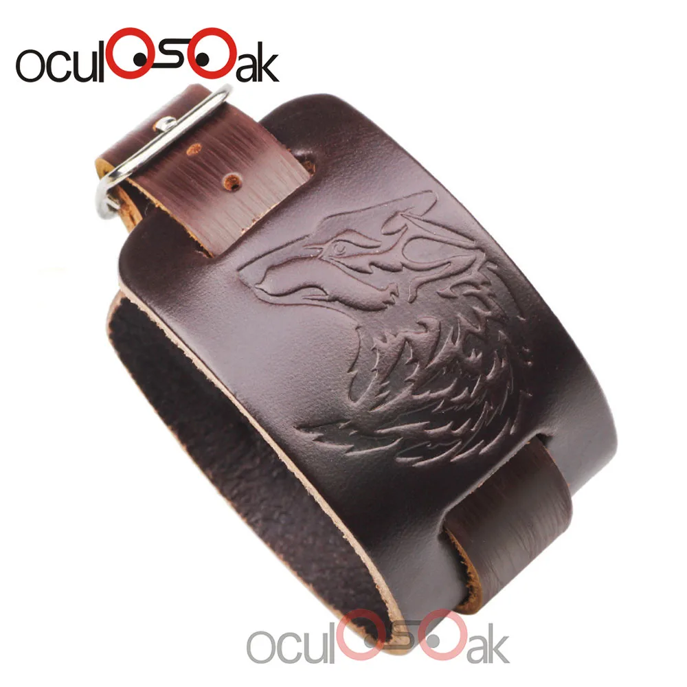 Vintage Genuine Leather Watch Band Bracelet Bangles Adjustable Brown Wide Bracelet for Men Fashion Cuff Wristband Jewelry
Vintage Genuine Leather Watch Band Bracelet Bangles Adjustable Brown Wide Bracelet for Men Fashion Cuff Wristband Jewelry