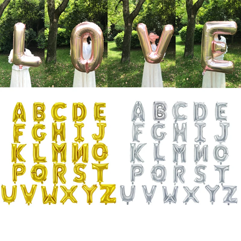 Golden Silvery Festival Supplies 1PC 32 Inch Rose Golden Foil Balloons Wedding Decoration Birthday Party Decorations 26 Letters
Golden Silvery Festival Supplies 1PC 32 Inch Rose Golden Foil Balloons Wedding Decoration Birthday Party Decorations 26 Letters