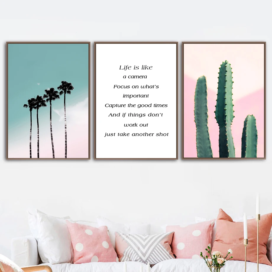 Tropical Cactus Coconut Tree Landscape Wall Art Canvas Painting Nordic Posters And Prints Wall Pictures For Living Room Decor
Tropical Cactus Coconut Tree Landscape Wall Art Canvas Painting Nordic Posters And Prints Wall Pictures For Living Room Decor