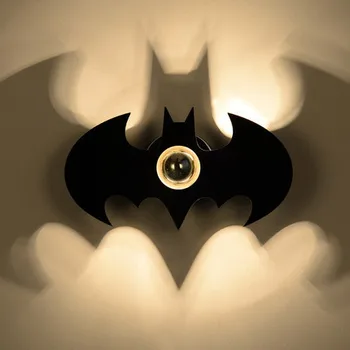 Modern Wall Mounted Black Painted Batman Shape Wall Lamp with LED E27 Semi-plating Bulb Wall Sconce for Bedside Aisle Staircase
Modern Wall Mounted Black Painted Batman Shape Wall Lamp with LED E27 Semi-plating Bulb Wall Sconce for Bedside Aisle Staircase